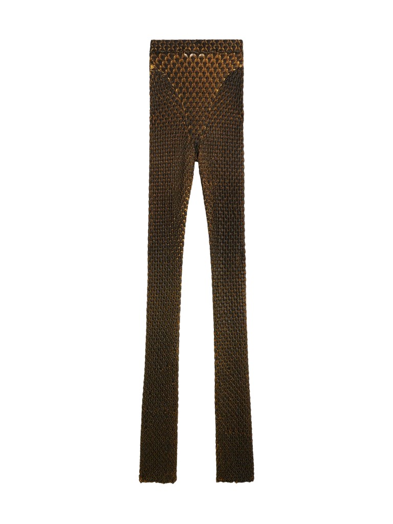 Schiaparelli Snake Scale Trompe L'Oeil Bootcut Pants Pants in Schiaparelli Authentic Luxury Fashion at Luxury Shoes 