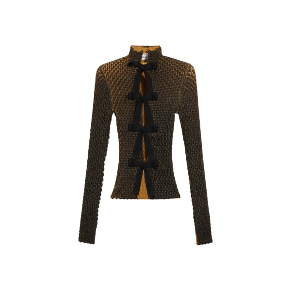 Schiaparelli Snake Scale Trompe L'Oeil Cardigan Knitwear in Schiaparelli Authentic Luxury Fashion at Luxury Shoes 