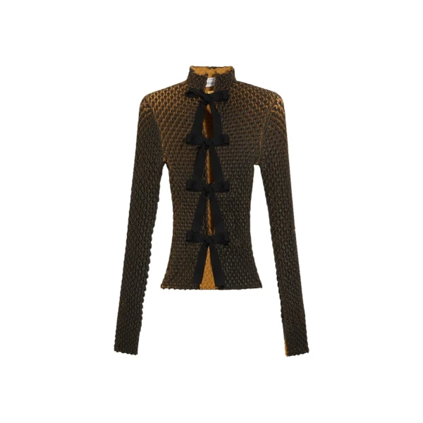 Schiaparelli Snake Scale Trompe L'Oeil Cardigan Knitwear in Schiaparelli Authentic Luxury Fashion at Luxury Shoes 