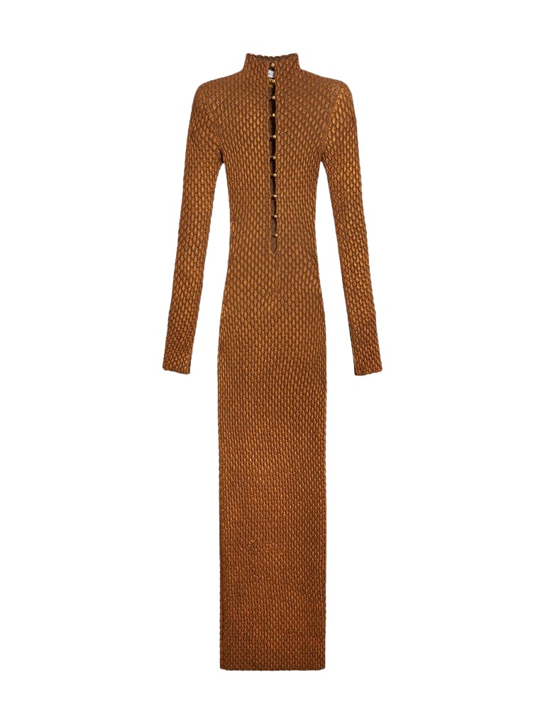 Schiaparelli Snake Scale Trompe L'Oeil Dress Dresses in Schiaparelli Authentic Luxury Fashion at Luxury Shoes 