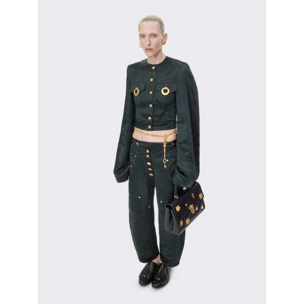 Schiaparelli Square-Shouldered Collareless Jacket Jackets in Schiaparelli Authentic Luxury Fashion at Luxury Shoes 