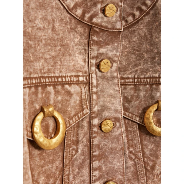 Schiaparelli Square-Shouldered Collareless Jacket Jackets in Schiaparelli Authentic Luxury Fashion at Luxury Shoes 