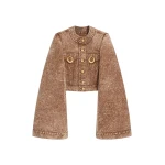Schiaparelli Square-Shouldered Collareless Jacket Jackets in Schiaparelli Authentic Luxury Fashion at Luxury Shoes 
