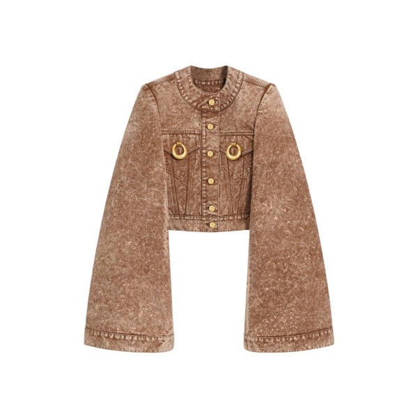 Schiaparelli Square-Shouldered Collareless Jacket Jackets in Schiaparelli Authentic Luxury Fashion at Luxury Shoes 