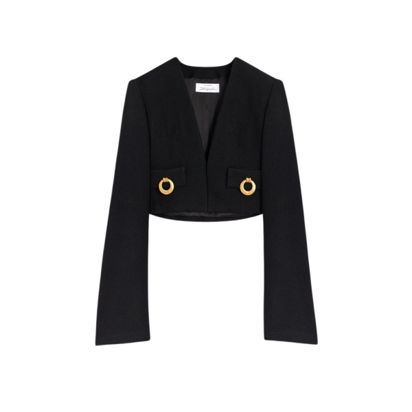 Schiaparelli Square-Shouldered Collarless Jacket Jackets in Schiaparelli Authentic Luxury Fashion at Luxury Shoes 