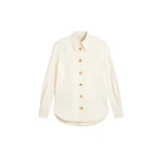 Schiaparelli Straight Bijoux Buttons Shirt Tops in Schiaparelli Authentic Luxury Fashion at Luxury Shoes 