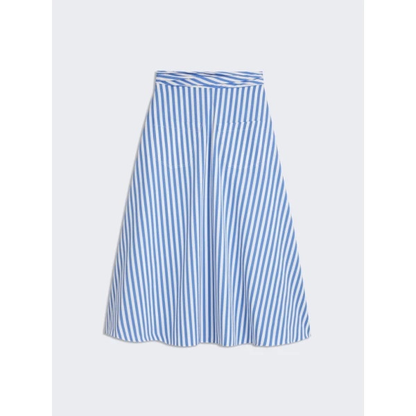 Schiaparelli Striped Poplin Skirt Skirts in Schiaparelli Authentic Luxury Fashion at Luxury Shoes 