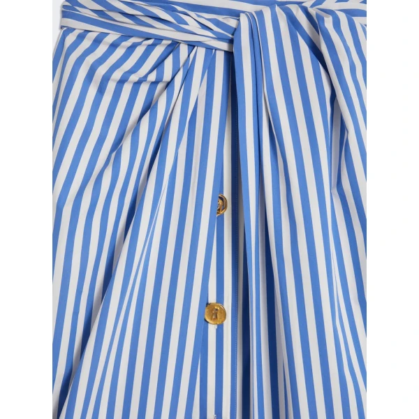 Schiaparelli Striped Poplin Skirt Skirts in Schiaparelli Authentic Luxury Fashion at Luxury Shoes 
