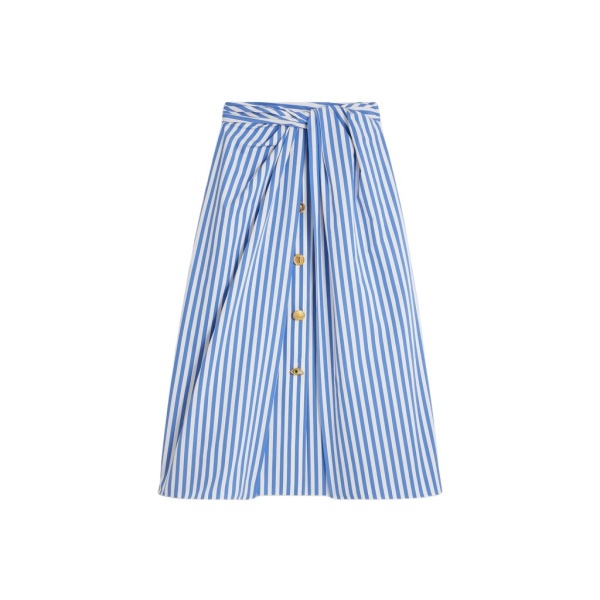 Schiaparelli Striped Poplin Skirt Skirts in Schiaparelli Authentic Luxury Fashion at Luxury Shoes 