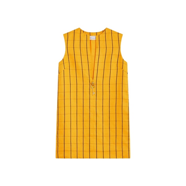 Schiaparelli Textured Linen Sleeveless Dress Dresses in Schiaparelli Authentic Luxury Fashion at Luxury Shoes 