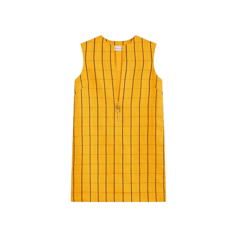 Schiaparelli Textured Linen Sleeveless Dress Dresses in Schiaparelli Authentic Luxury Fashion at Luxury Shoes 