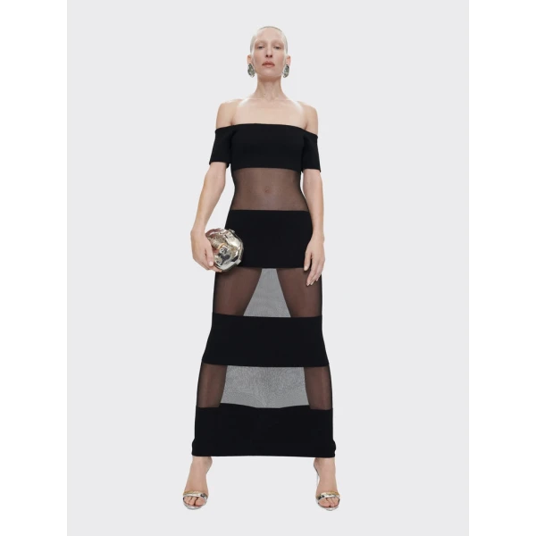 Schiaparelli Transparent Mesh Dress Dresses in Schiaparelli Authentic Luxury Fashion at Luxury Shoes 