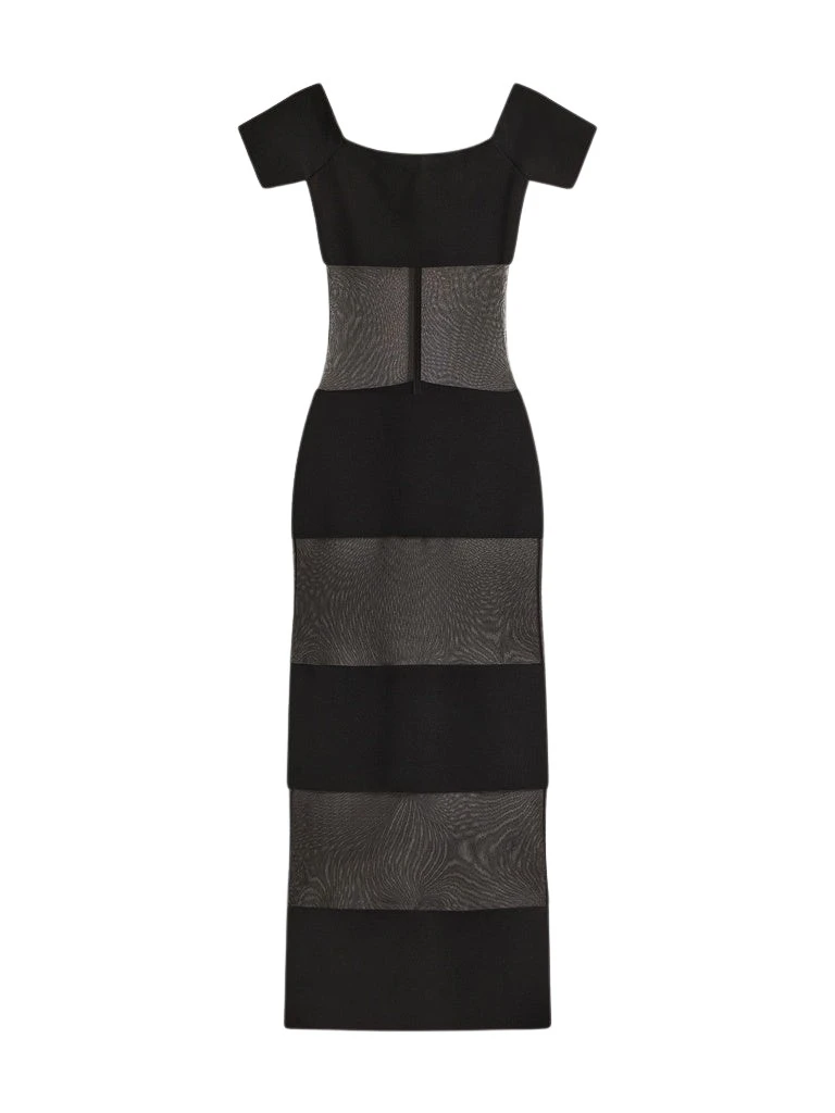 Schiaparelli-Transparent-Mesh-Dress43941_nobg Schiaparelli Transparent Mesh Dress Dresses in Schiaparelli Authentic Luxury Fashion at Luxury Shoes