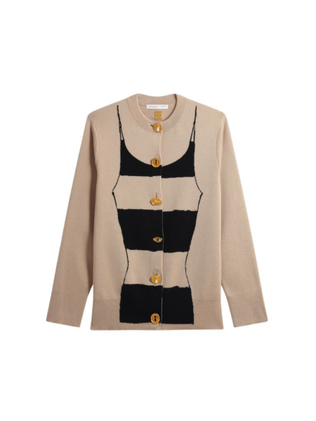 Schiaparelli Trompe L'Oeil Cardigan Knitwear in Schiaparelli Authentic Luxury Fashion at Luxury Shoes 