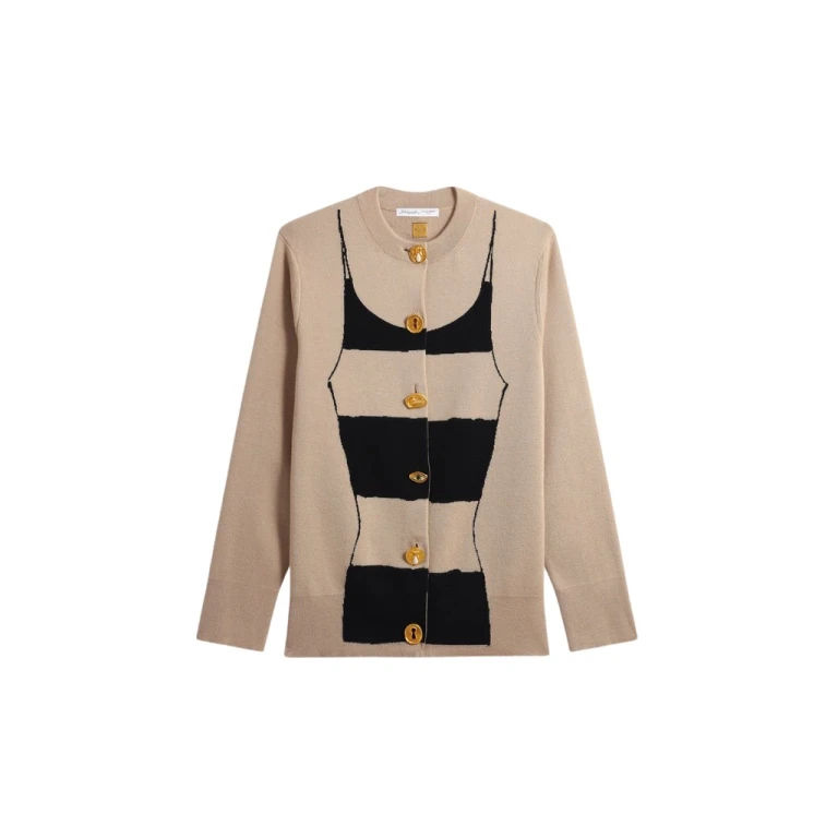 Schiaparelli Trompe L'Oeil Cardigan Knitwear in Schiaparelli Authentic Luxury Fashion at Luxury Shoes 