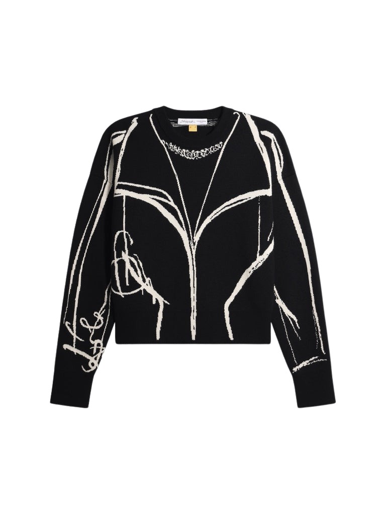 Schiaparelli Trompe L'Oeil Jumper Knitwear in Schiaparelli Authentic Luxury Fashion at Luxury Shoes 
