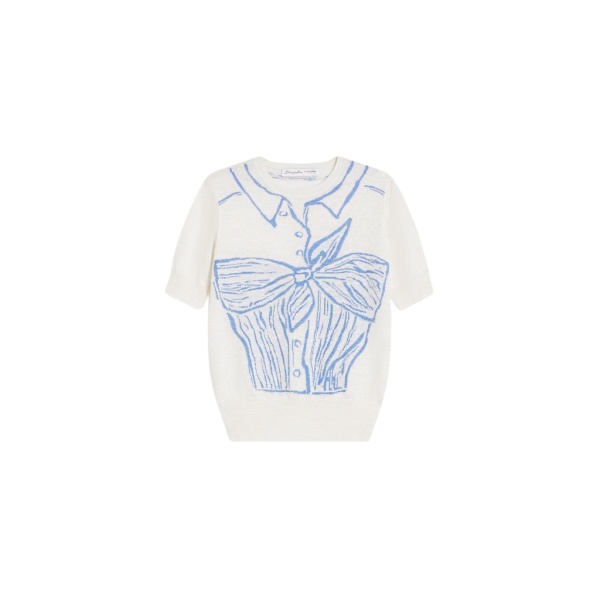 Schiaparelli Trompe L'Oeil Knotted Top Jumper Tops in Schiaparelli Authentic Luxury Fashion at Luxury Shoes 