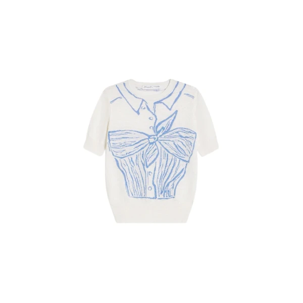 Schiaparelli Trompe L'Oeil Knotted Top Jumper Tops in Schiaparelli Authentic Luxury Fashion at Luxury Shoes 