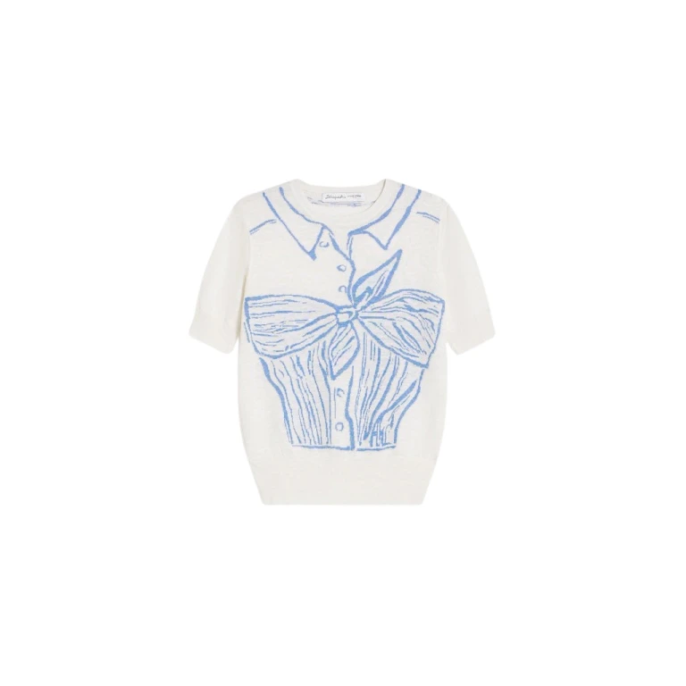Schiaparelli Trompe L'Oeil Knotted Top Jumper Tops in Schiaparelli Authentic Luxury Fashion at Luxury Shoes 