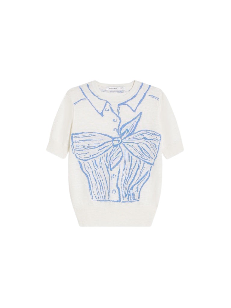 Schiaparelli Trompe L'Oeil Knotted Top Jumper Tops in Schiaparelli Authentic Luxury Fashion at Luxury Shoes 