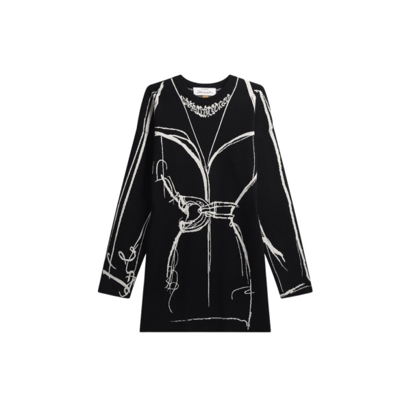Schiaparelli Trompe L'Oeil Mini Dress Dresses in Schiaparelli Authentic Luxury Fashion at Luxury Shoes 
