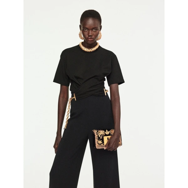 Schiaparelli Twisted T-Shirt Tops in Schiaparelli Authentic Luxury Fashion at Luxury Shoes 