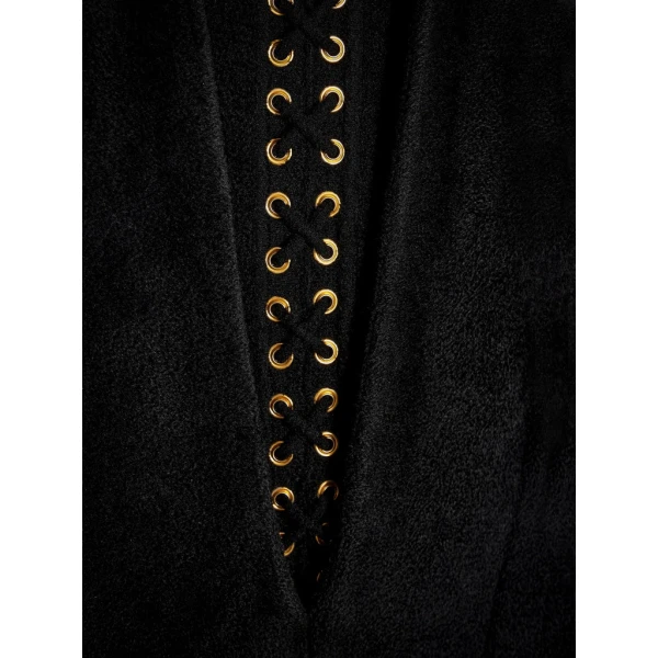 Schiaparelli Velvet-Effect Knitted Dress Dresses in Schiaparelli Authentic Luxury Fashion at Luxury Shoes 