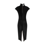 Schiaparelli Velvet-Effect Knitted Dress Dresses in Schiaparelli Authentic Luxury Fashion at Luxury Shoes 