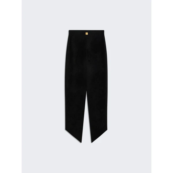 Schiaparelli Velvet-Effect Round Hem Pencil Skirt Skirts in Schiaparelli Authentic Luxury Fashion at Luxury Shoes 