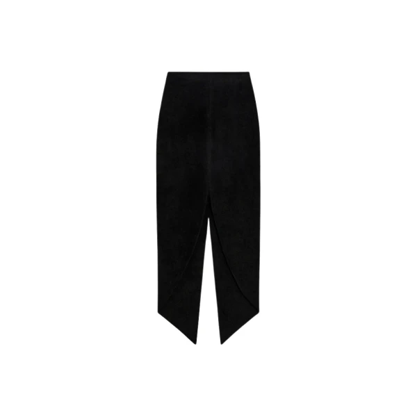 Schiaparelli Velvet-Effect Round Hem Pencil Skirt Skirts in Schiaparelli Authentic Luxury Fashion at Luxury Shoes 