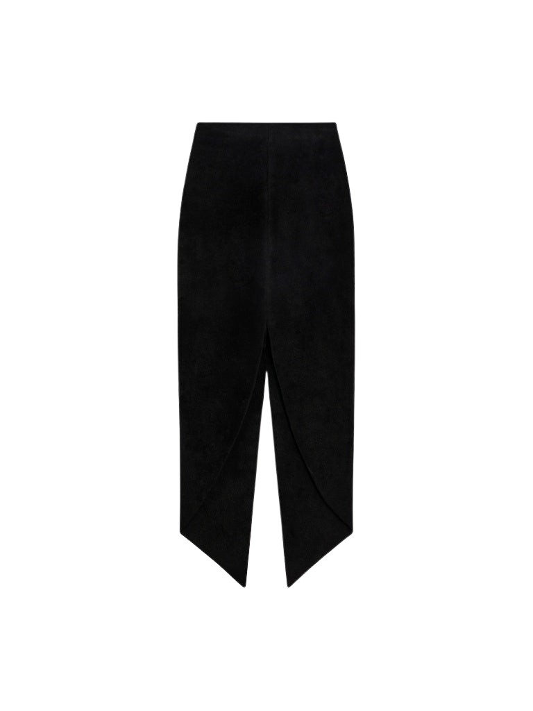 Schiaparelli Velvet-Effect Round Hem Pencil Skirt Skirts in Schiaparelli Authentic Luxury Fashion at Luxury Shoes 