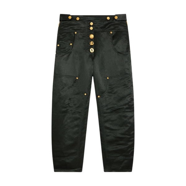 Schiaparelli Viscose And Linen Cowboy Pants Pants in Schiaparelli Authentic Luxury Fashion at Luxury Shoes 