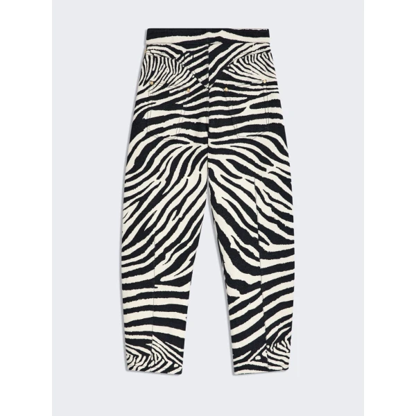 Schiaparelli Zebra Cowboy Pants Pants in Schiaparelli Authentic Luxury Fashion at Luxury Shoes 