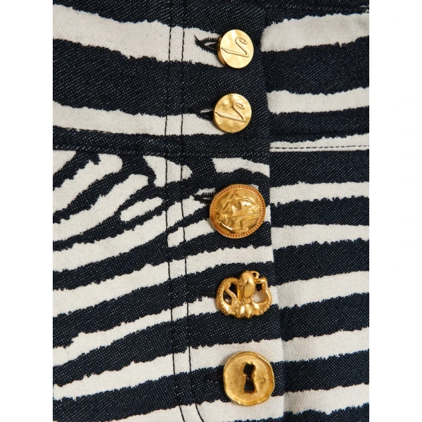 Schiaparelli Zebra Cowboy Pants Pants in Schiaparelli Authentic Luxury Fashion at Luxury Shoes 