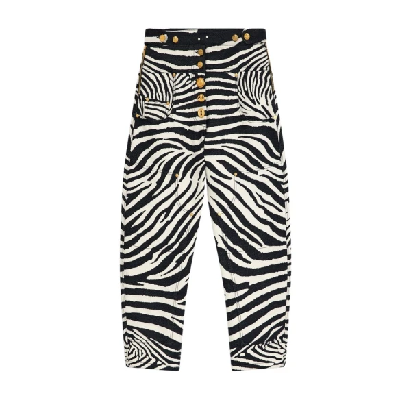 Schiaparelli Zebra Cowboy Pants Pants in Schiaparelli Authentic Luxury Fashion at Luxury Shoes 