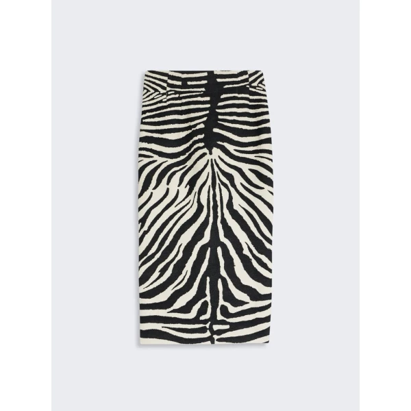 Schiaparelli Zebra Midi Skirt Skirts in Schiaparelli Authentic Luxury Fashion at Luxury Shoes 