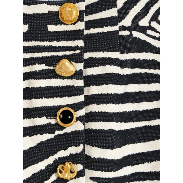 Schiaparelli Zebra Midi Skirt Skirts in Schiaparelli Authentic Luxury Fashion at Luxury Shoes 