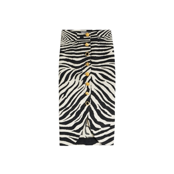 Schiaparelli Zebra Midi Skirt Skirts in Schiaparelli Authentic Luxury Fashion at Luxury Shoes 