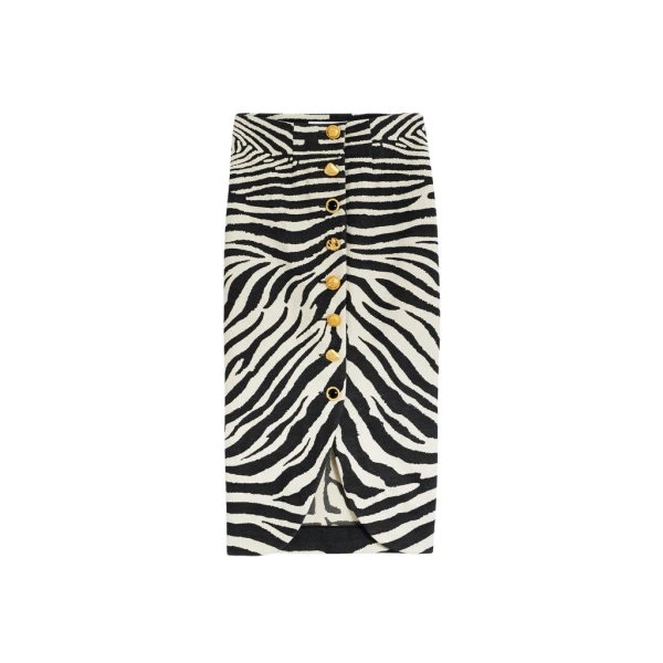 Schiaparelli Zebra Midi Skirt Skirts in Schiaparelli Authentic Luxury Fashion at Luxury Shoes 