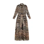 Schiaparelli Zebra Shirt Dress Dresses in Schiaparelli Authentic Luxury Fashion at Luxury Shoes 