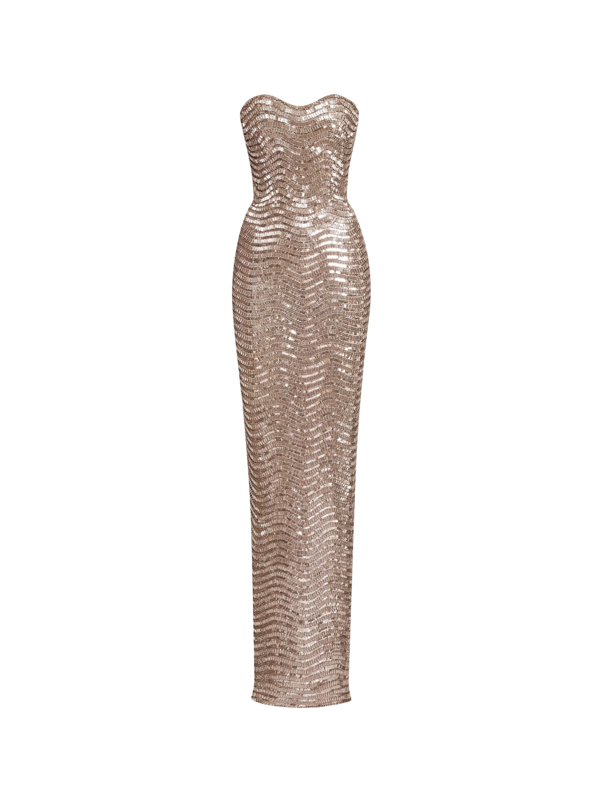 Sequin-Crystal-Wave-Embroidered-Gown-Oscar-de-la-Renta-Dresses17925_nobg Oscar de la Renta Sequin & Crystal Wave Embroidered Gown - Oscar de la Renta Dresses - American Couture - Shop at Luxury Shoes