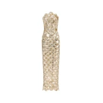 Oscar de la Renta Sequin Scallop Embroidered Gown - Oscar de la Renta Dresses - American Couture - Shop at Luxury Shoes 