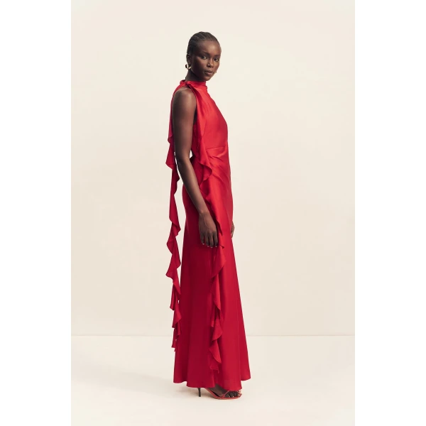Shona Joy Agnes Draped Ruffle Maxi Dress - Shona Joy Dresses - Australian Designer Fashion at Luxury Shoes 