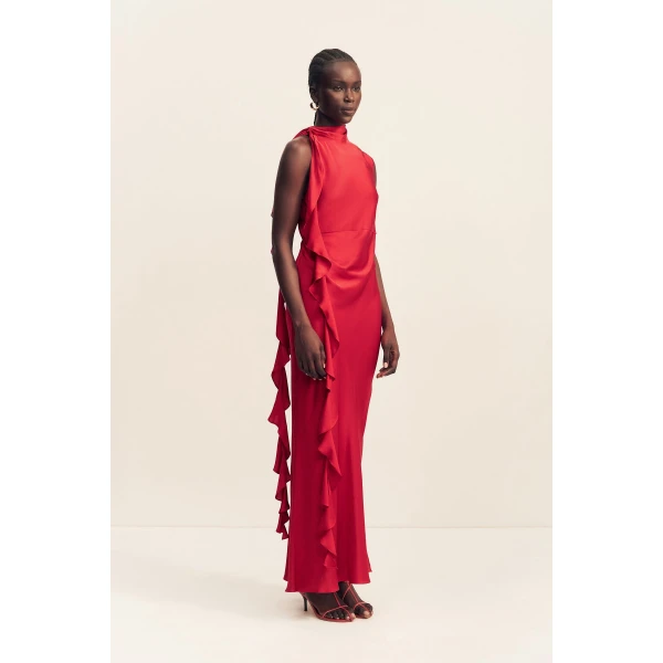 Shona Joy Agnes Draped Ruffle Maxi Dress - Shona Joy Dresses - Australian Designer Fashion at Luxury Shoes 