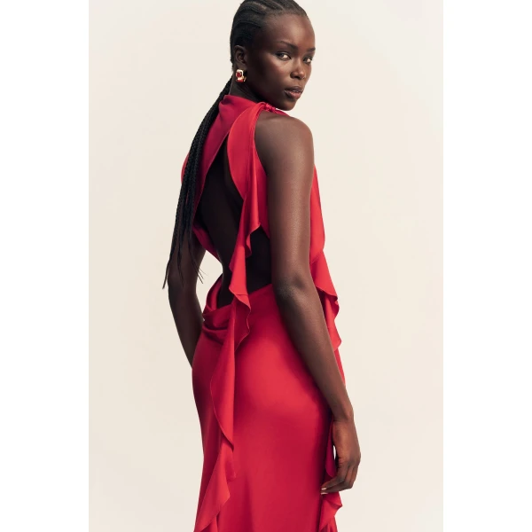 Shona Joy Agnes Draped Ruffle Maxi Dress - Shona Joy Dresses - Australian Designer Fashion at Luxury Shoes 