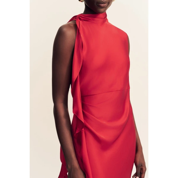 Shona Joy Agnes Draped Ruffle Maxi Dress - Shona Joy Dresses - Australian Designer Fashion at Luxury Shoes 