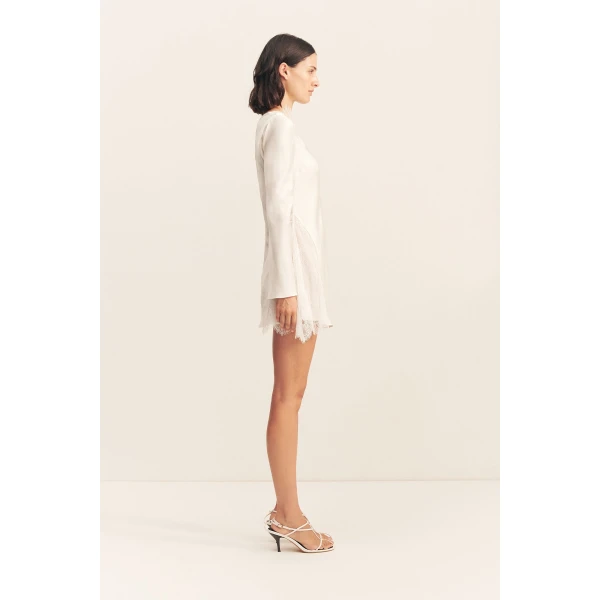Shona Joy Allegra Lace Panelled Mini Dress - Shona Joy Dresses - Australian Designer Fashion at Luxury Shoes 
