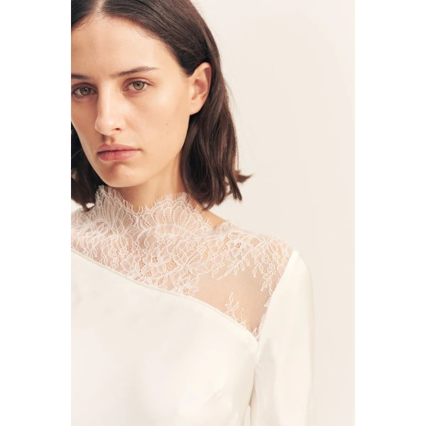 Shona Joy Allegra Lace Panelled Mini Dress - Shona Joy Dresses - Australian Designer Fashion at Luxury Shoes 