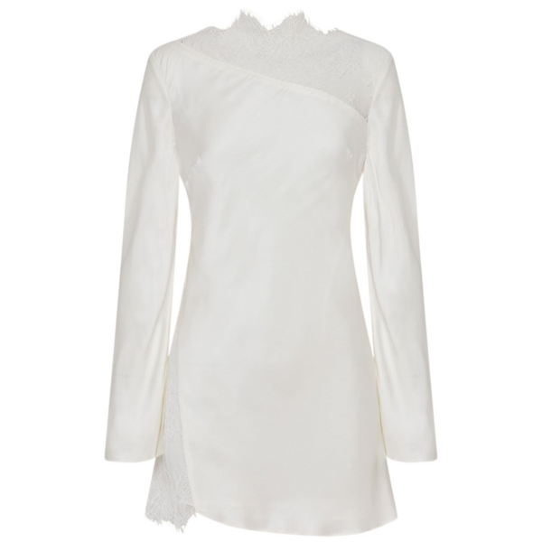 Shona Joy Allegra Lace Panelled Mini Dress