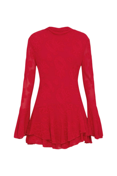 Shona Joy Bowery Long Sleeve Ruffle Mini Dress - Shona Joy Dresses - Australian Designer Fashion at Luxury Shoes 
